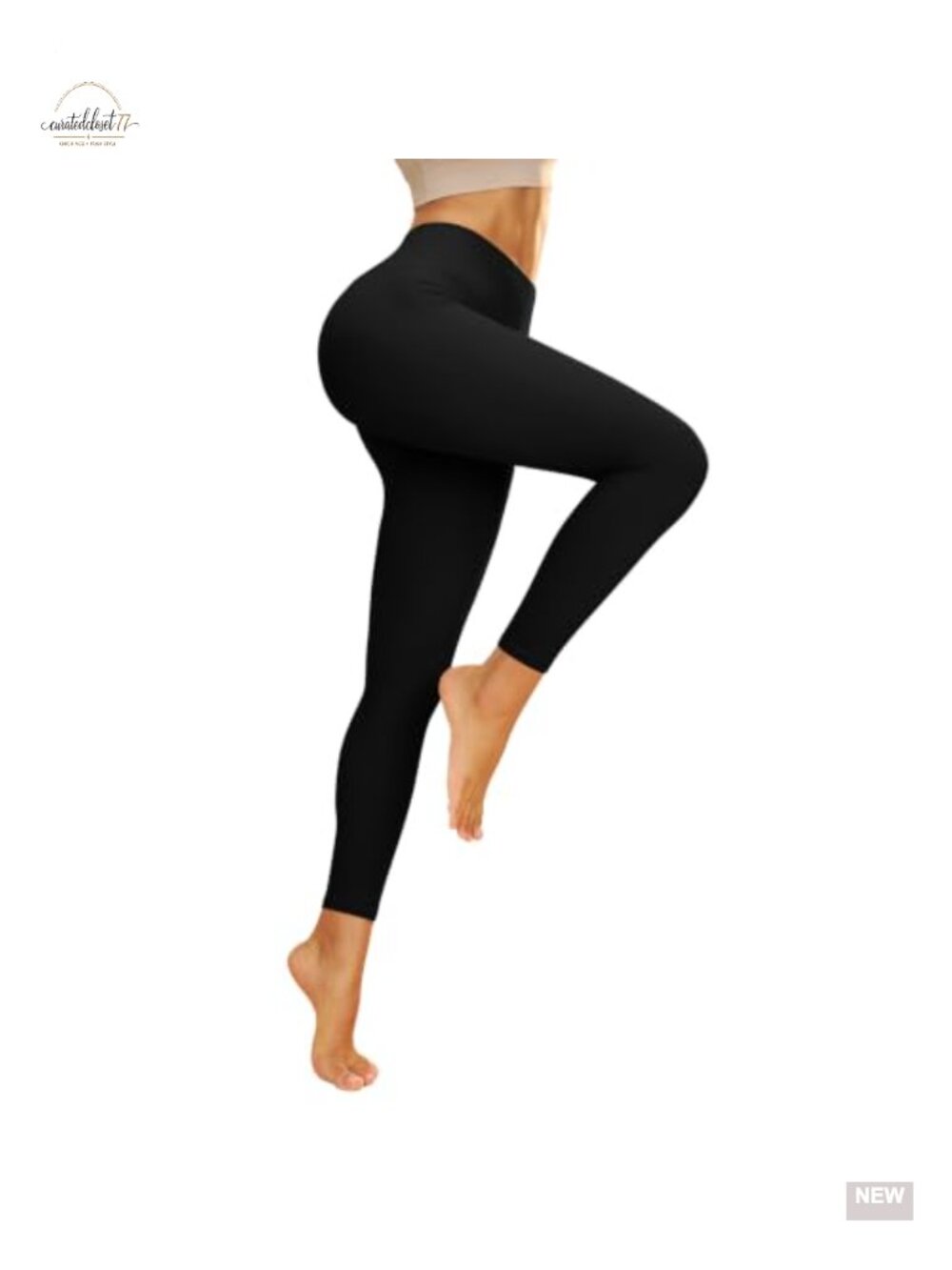 No Front Seam High Waisted Workout Yoga Leggings - Soft Tummy Control